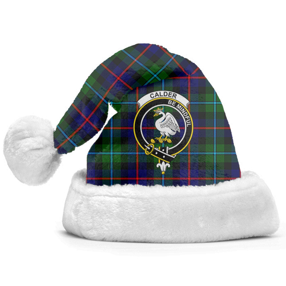 Calder (Calder-Campbell) Tartan Crest Christmas Hat