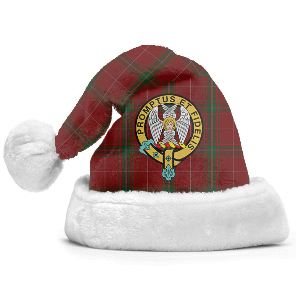 Carruthers Tartan Crest Christmas Hat