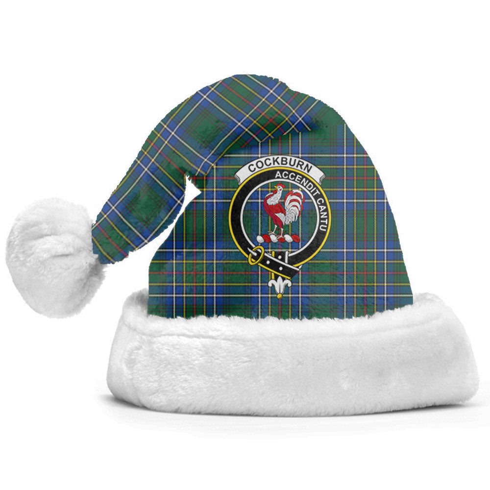 Cockburn Ancient Tartan Crest Christmas Hat