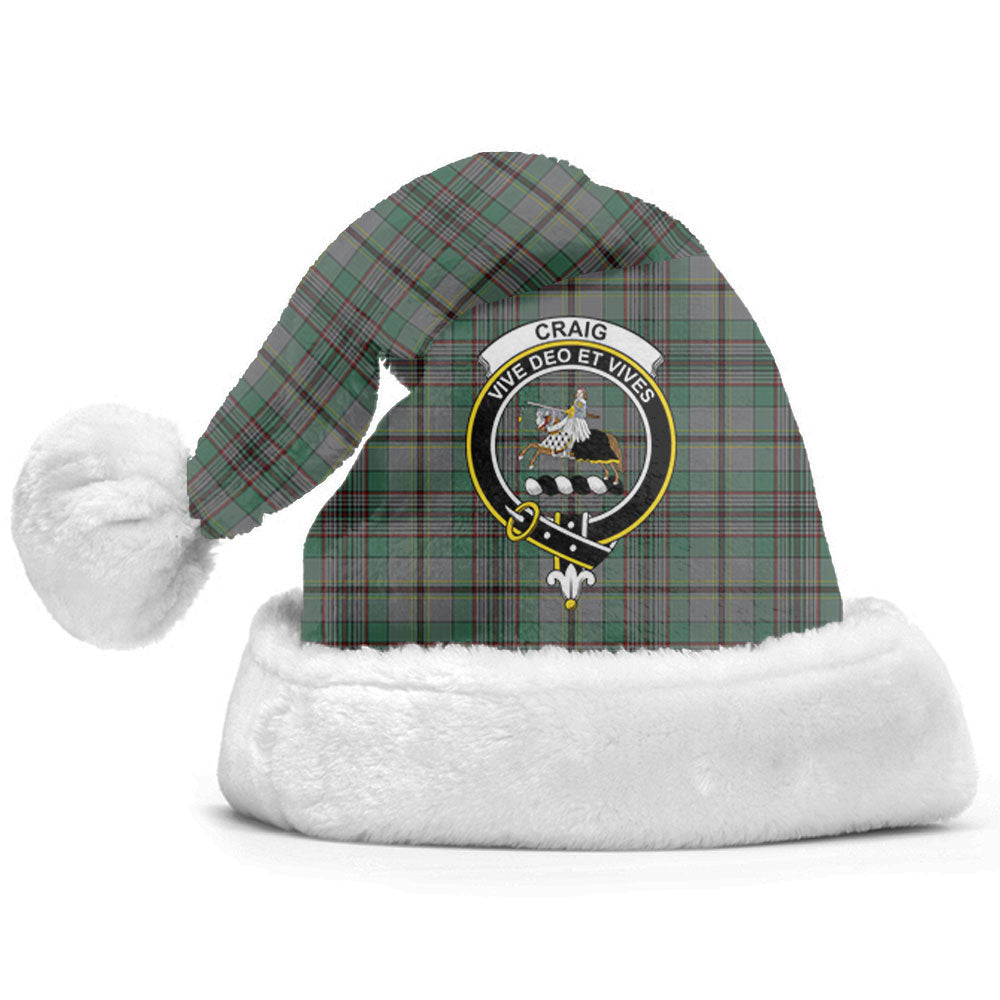Craig Tartan Crest Christmas Hat