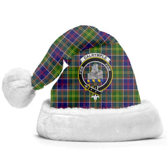 Dalrymple Tartan Crest Christmas Hat