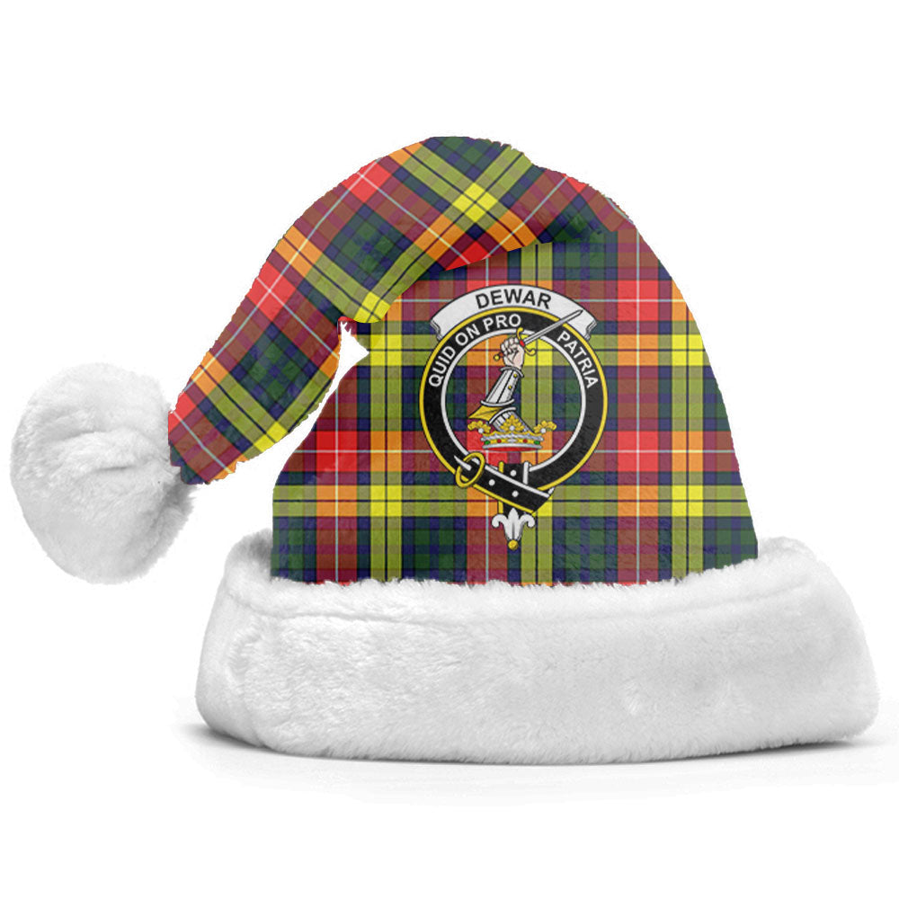 Dewar Tartan Crest Christmas Hat
