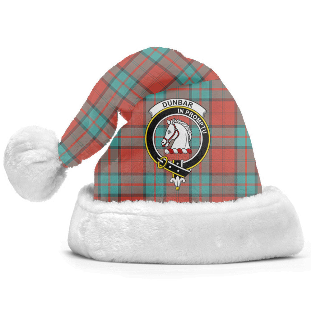 Dunbar Ancient Tartan Crest Christmas Hat