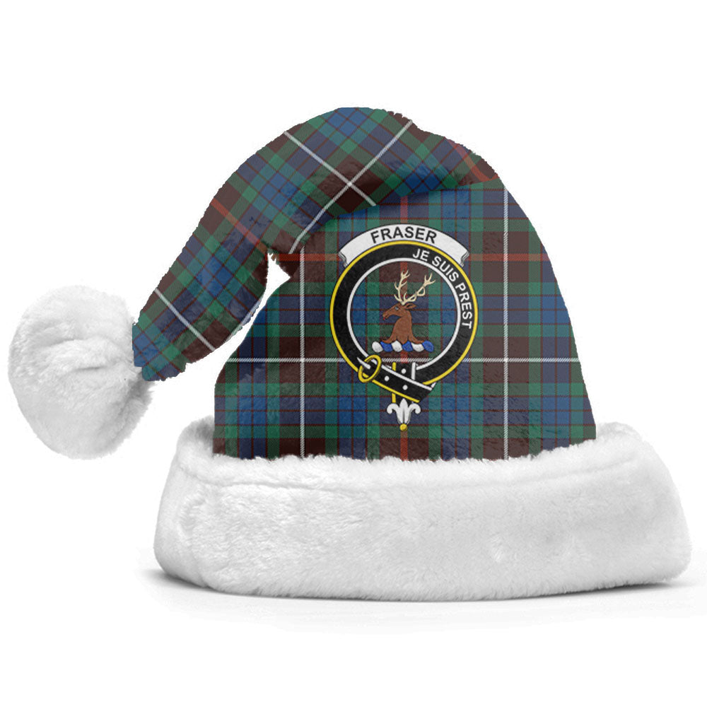 Fraser (of Lovat) Hunting Ancient Tartan Crest Christmas Hat