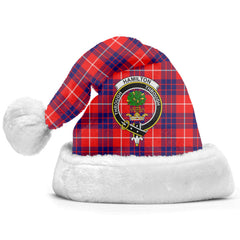 Hamilton Modern Tartan Crest Christmas Hat