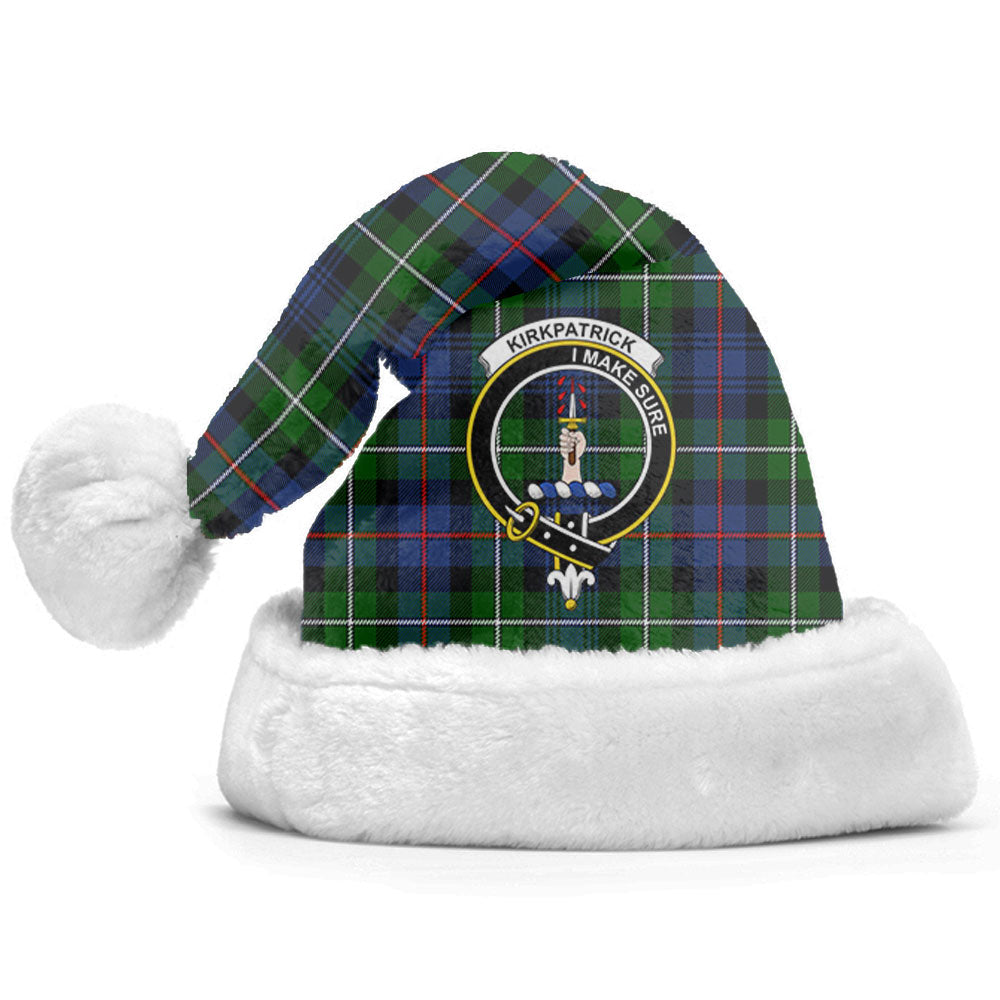 Kirkpatrick Tartan Crest Christmas Hat