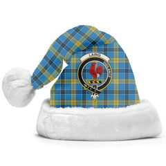 Laing Tartan Crest Christmas Hat