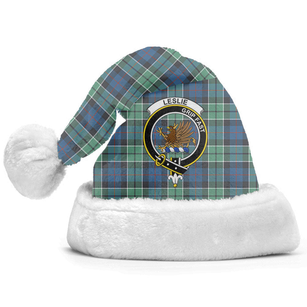 Leslie Hunting Ancient Tartan Crest Christmas Hat