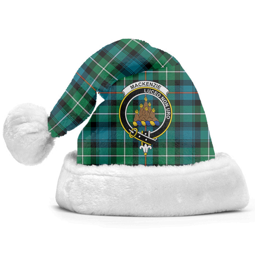 MacKenzie Ancient Tartan Crest Christmas Hat