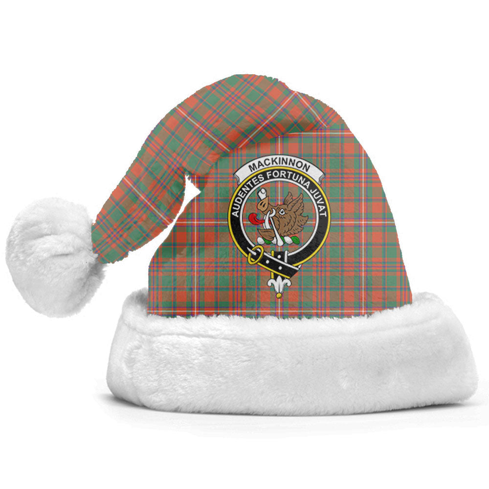 MacKinnon Ancient Tartan Crest Christmas Hat