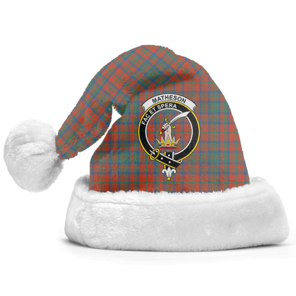 Matheson Ancient Tartan Crest Christmas Hat