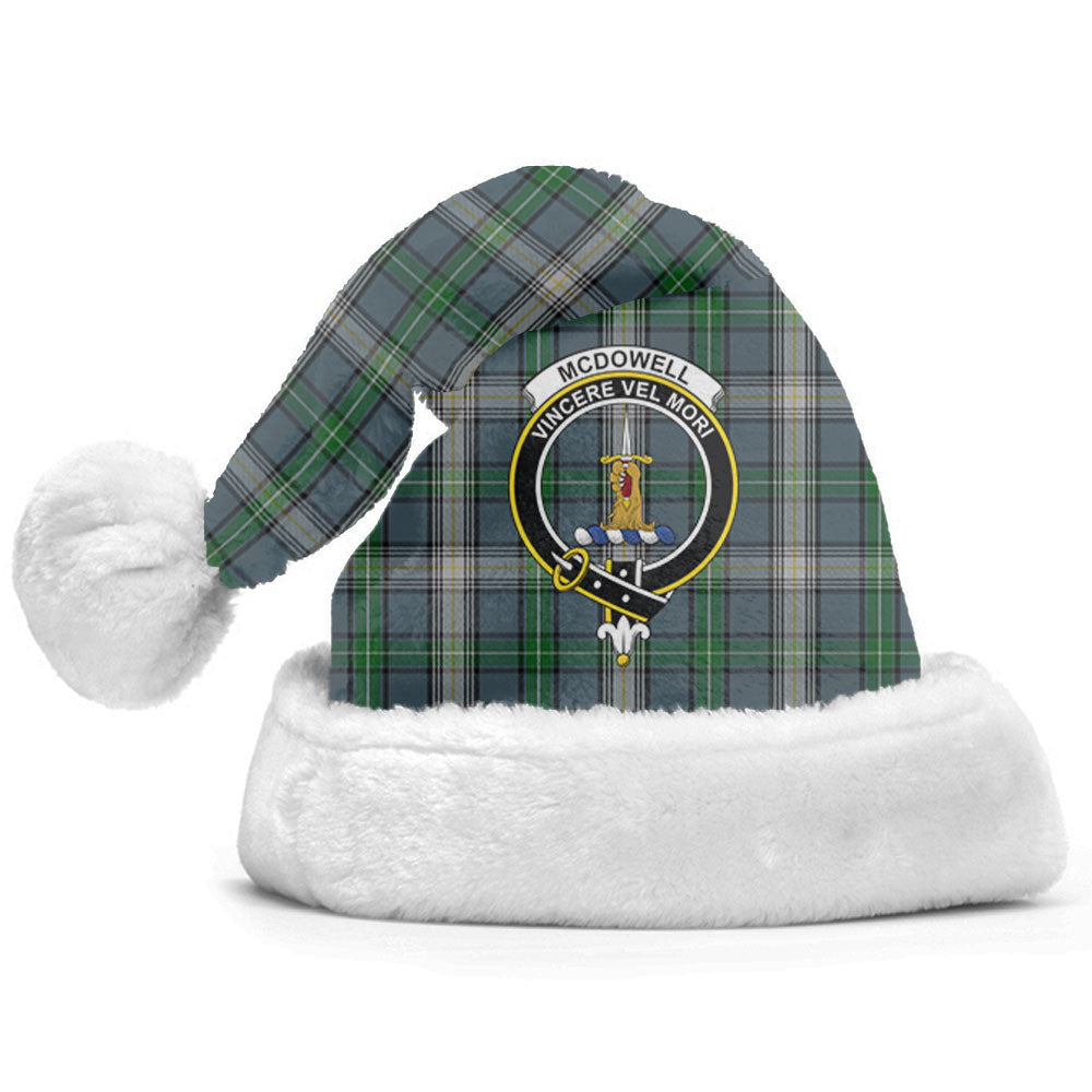 McDowell (MacDowell) Tartan Crest Christmas Hat