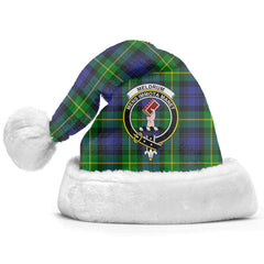 Meldrum Tartan Crest Christmas Hat