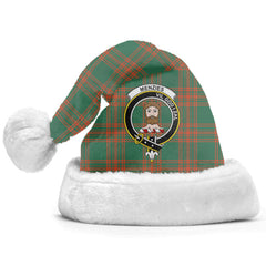 Menzies Green Ancient Tartan Crest Christmas Hat