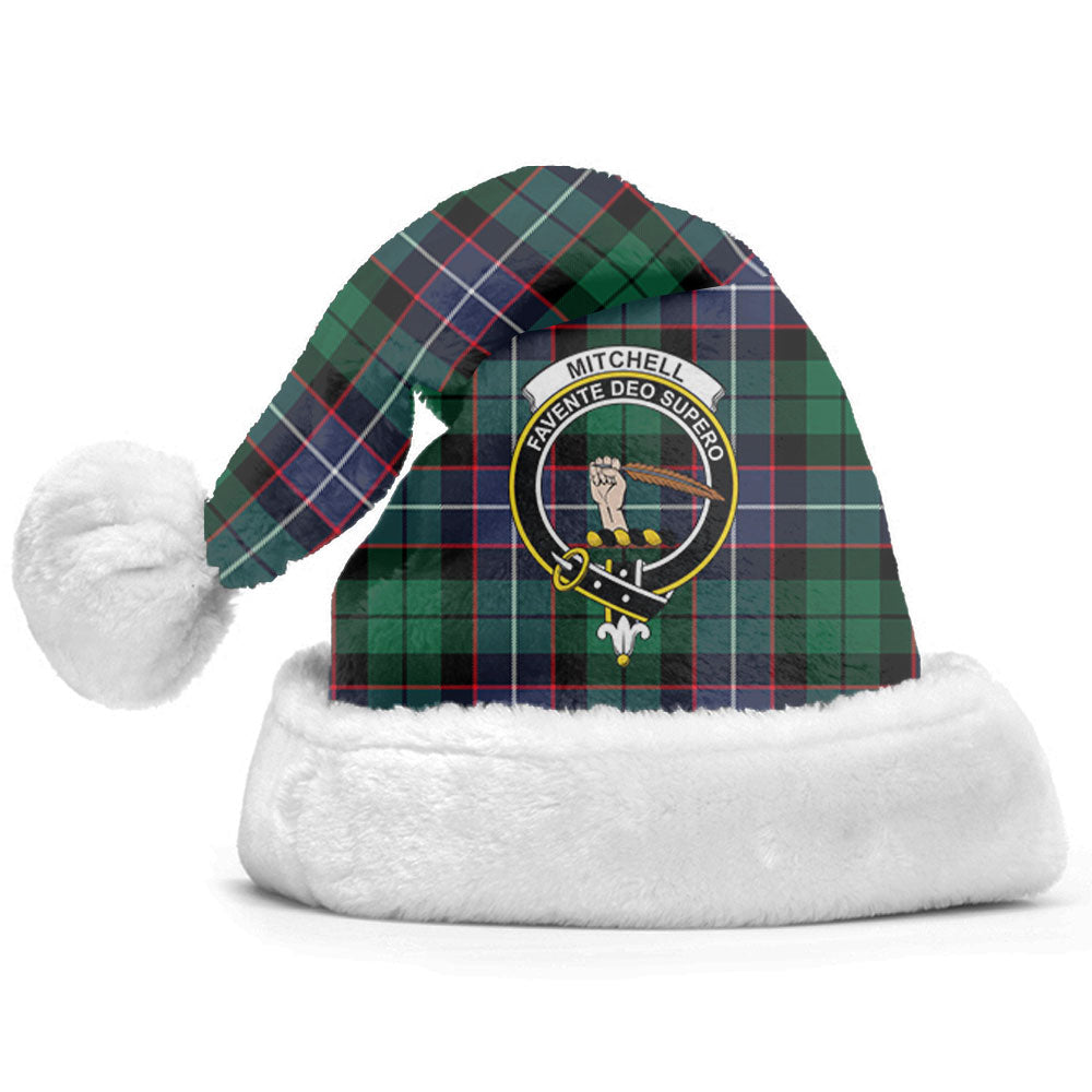 Mitchell Modern Tartan Crest Christmas Hat