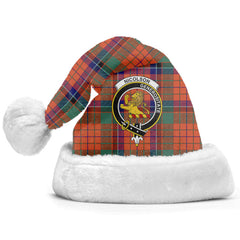 Nicolson Ancient Old Tartan Crest Christmas Hat
