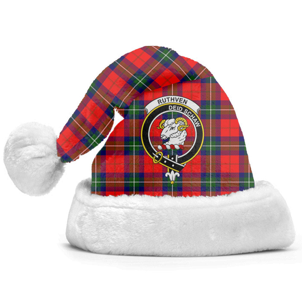 Ruthven Modern Tartan Crest Christmas Hat