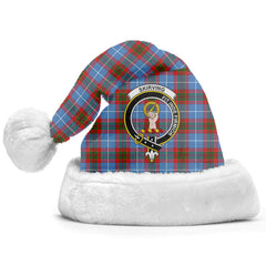 Skirving Tartan Crest Christmas Hat