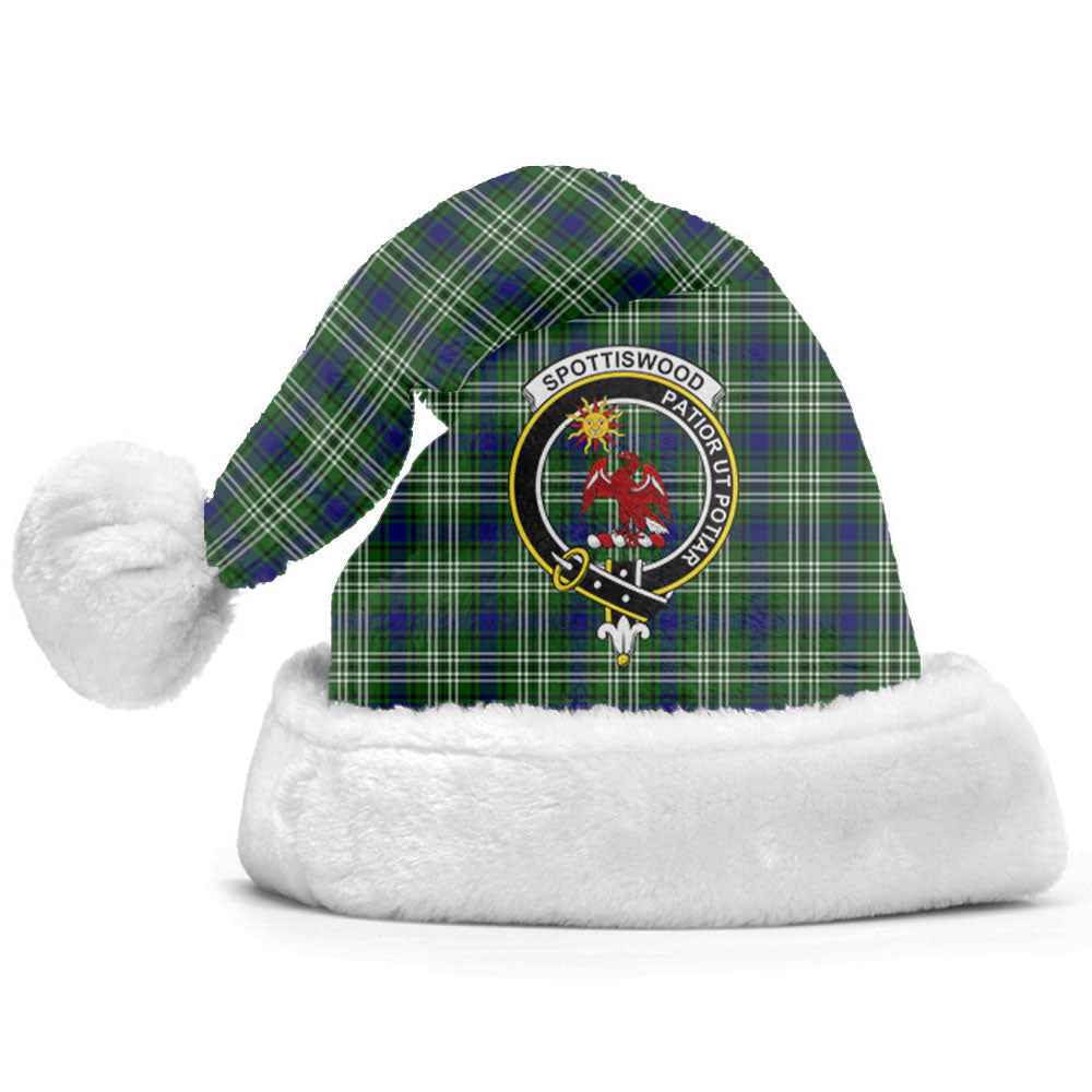 Spottiswood Tartan Crest Christmas Hat