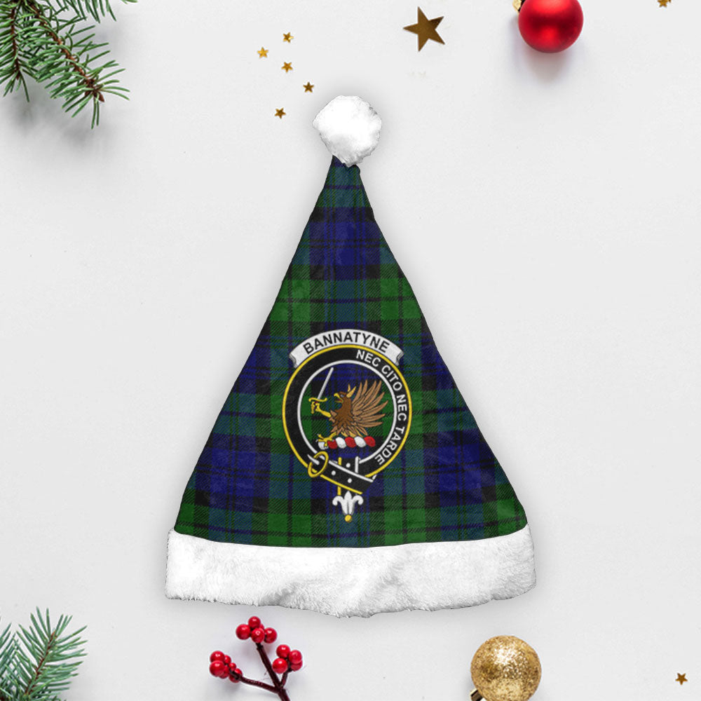 Bannatyne Tartan Crest Christmas Hat