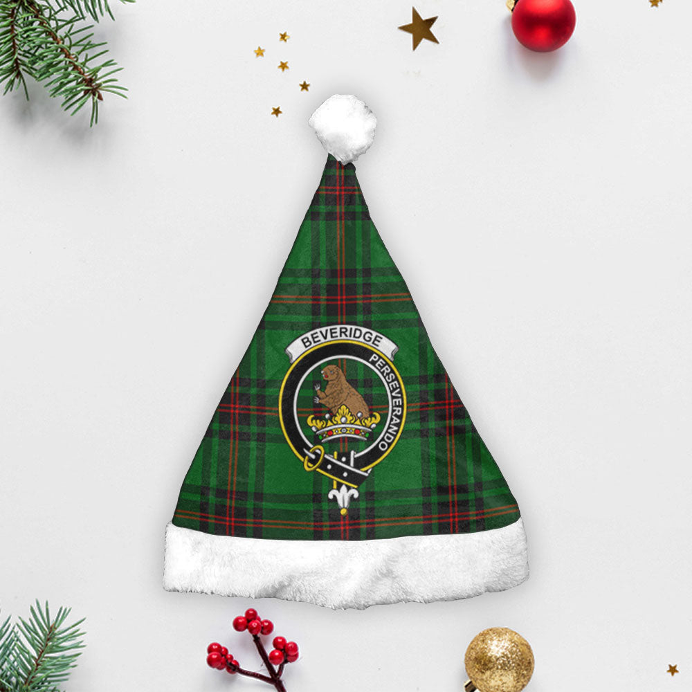 Beveridge Tartan Crest Christmas Hat