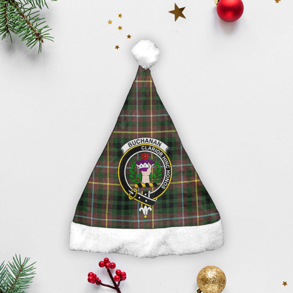 Buchanan Hunting Tartan Crest Christmas Hat