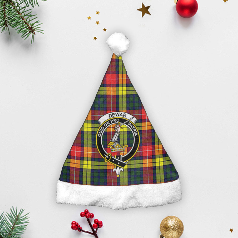 Dewar Tartan Crest Christmas Hat