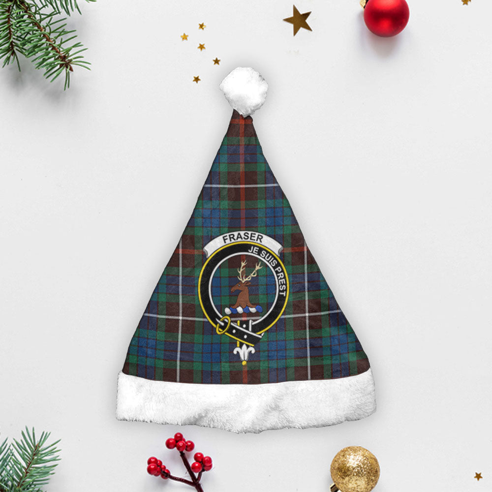 Fraser (of Lovat) Hunting Ancient Tartan Crest Christmas Hat