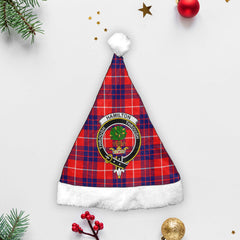 Hamilton Modern Tartan Crest Christmas Hat