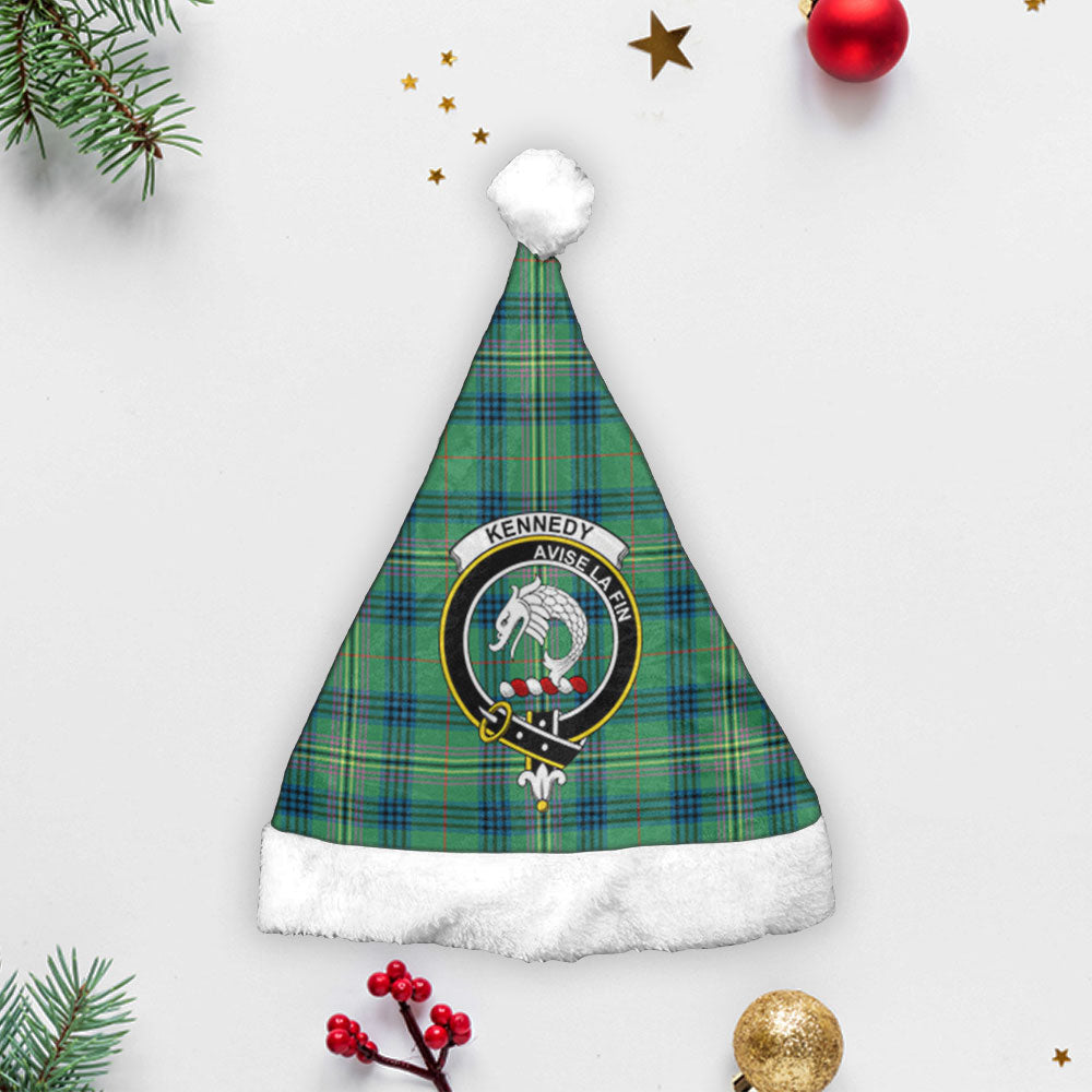 Kennedy Ancient Tartan Crest Christmas Hat