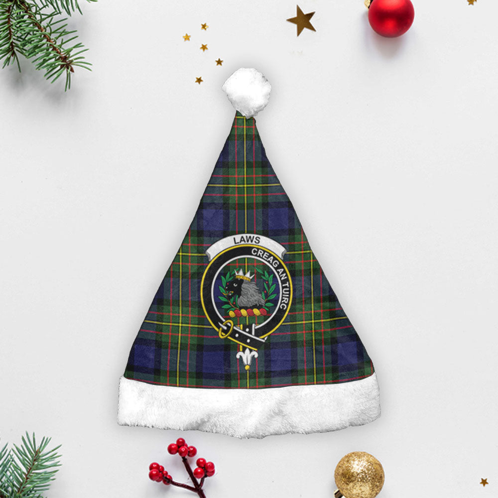 Laws Tartan Crest Christmas Hat