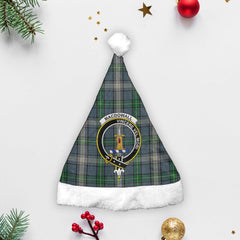 MacDowall Tartan Crest Christmas Hat