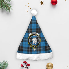 Ramsay Blue Ancient Tartan Crest Christmas Hat