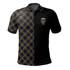 Clelland Modern Tartan Polo Shirt Half of Me - Cross Style