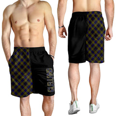 Clelland Modern Tartan Crest Men's Short - Cross Style