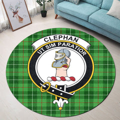 Clephan Tartan Crest Round Rug