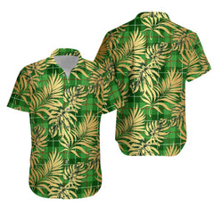 Clephan Tartan Vintage Leaves Hawaiian Shirt