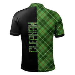 Clephan Tartan Polo Shirt Half of Me - Cross Style