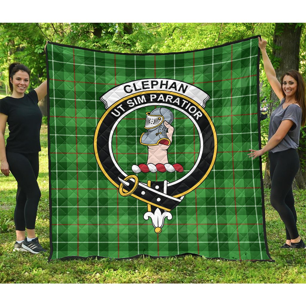 Clephan Tartan Crest Quilt