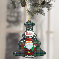 Cochrane Ancient Tartan Christmas Ceramic Ornament - Santa Style