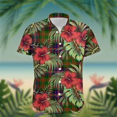 Cochrane Tartan Hawaiian Shirt Hibiscus, Coconut, Parrot, Pineapple - Tropical Garden Shirt