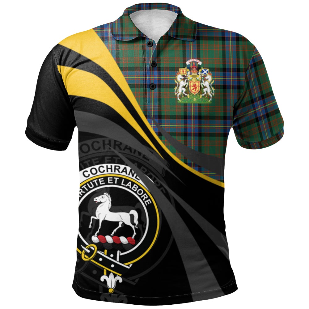 Cochrane Ancient Tartan Polo Shirt - Royal Coat Of Arms Style
