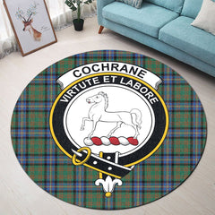 Cochrane Ancient Tartan Crest Round Rug