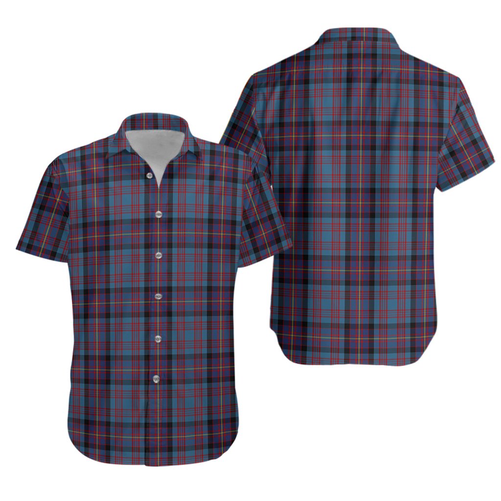 Cochrane Azure Tartan Hawaiian Shirt