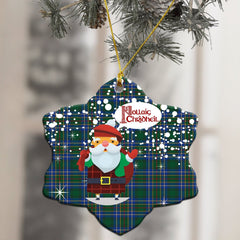 Cockburn Ancient Tartan Christmas Ceramic Ornament - Santa Style