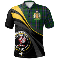 Cockburn Old Tartan Polo Shirt - Royal Coat Of Arms Style