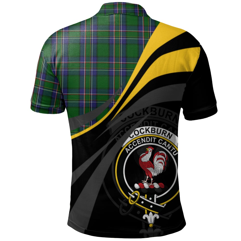 Cockburn Old Tartan Polo Shirt - Royal Coat Of Arms Style