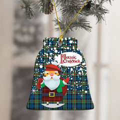 Colquhoun Ancient Tartan Christmas Ceramic Ornament - Santa Style