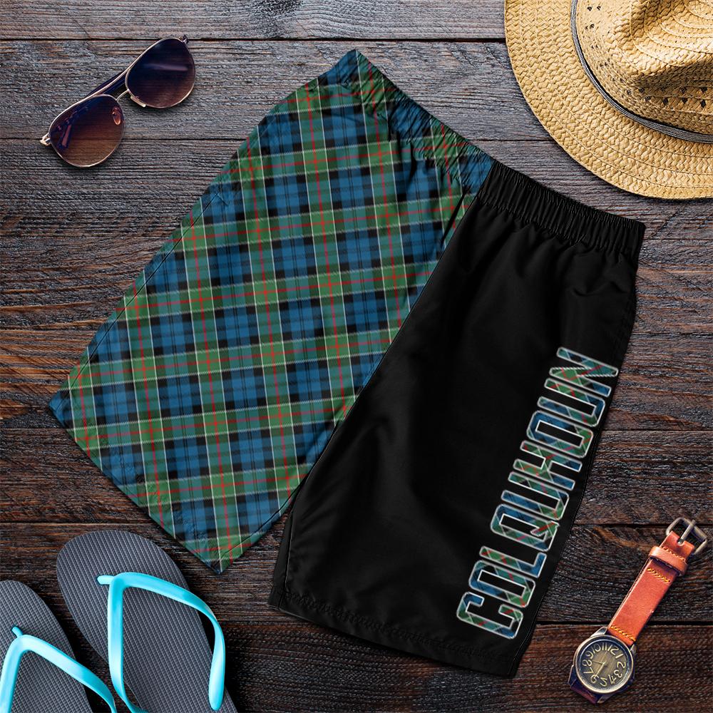 Colquhoun Ancient Tartan Crest Men's Short - Cross Style