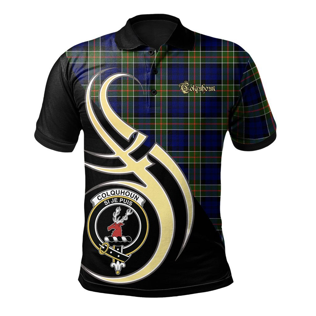 Colquhoun Modern Tartan Polo Shirt - Believe In Me Style